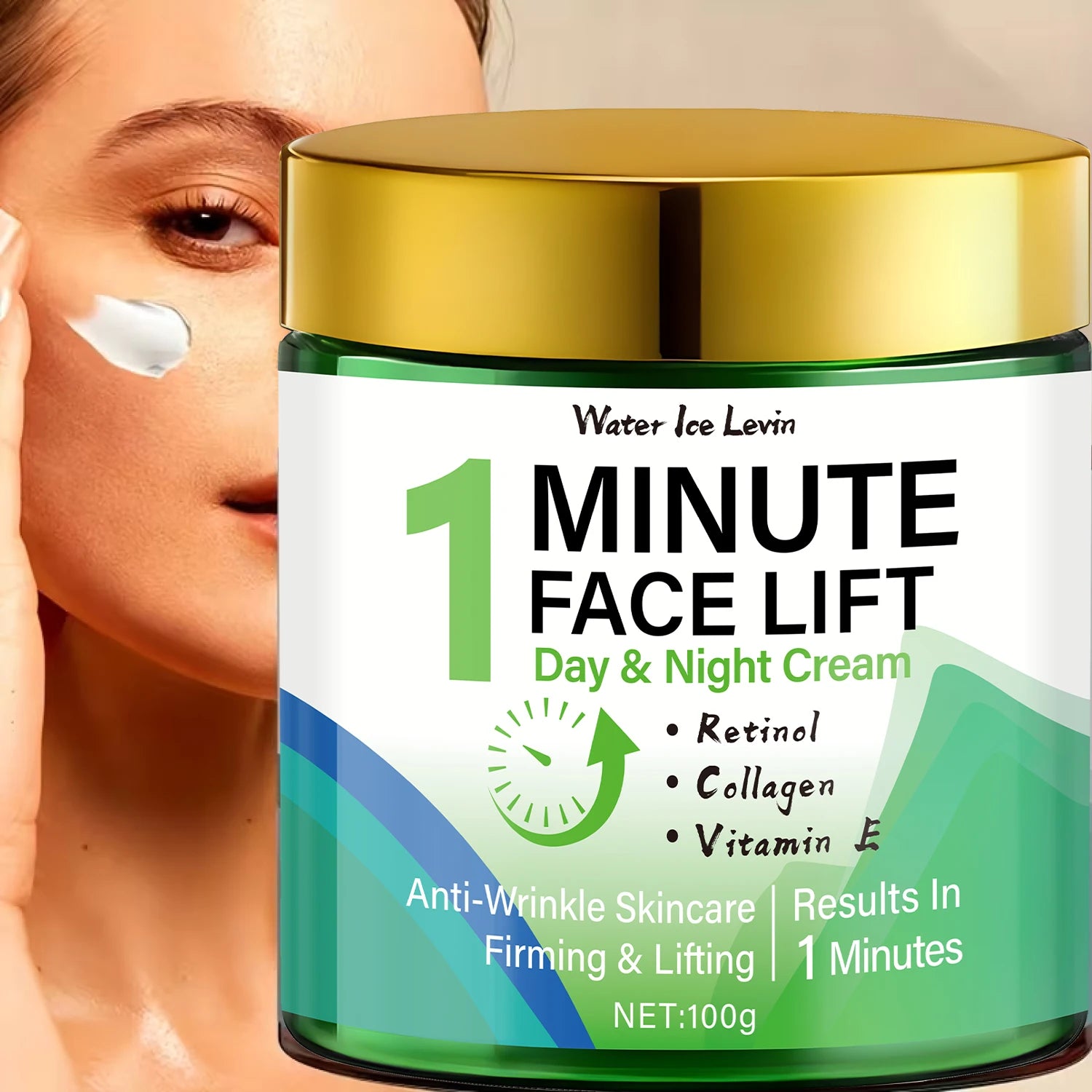 Water Ice Levin 1 Minute Face Lift Retinol and Collagen Firming Cream - 1