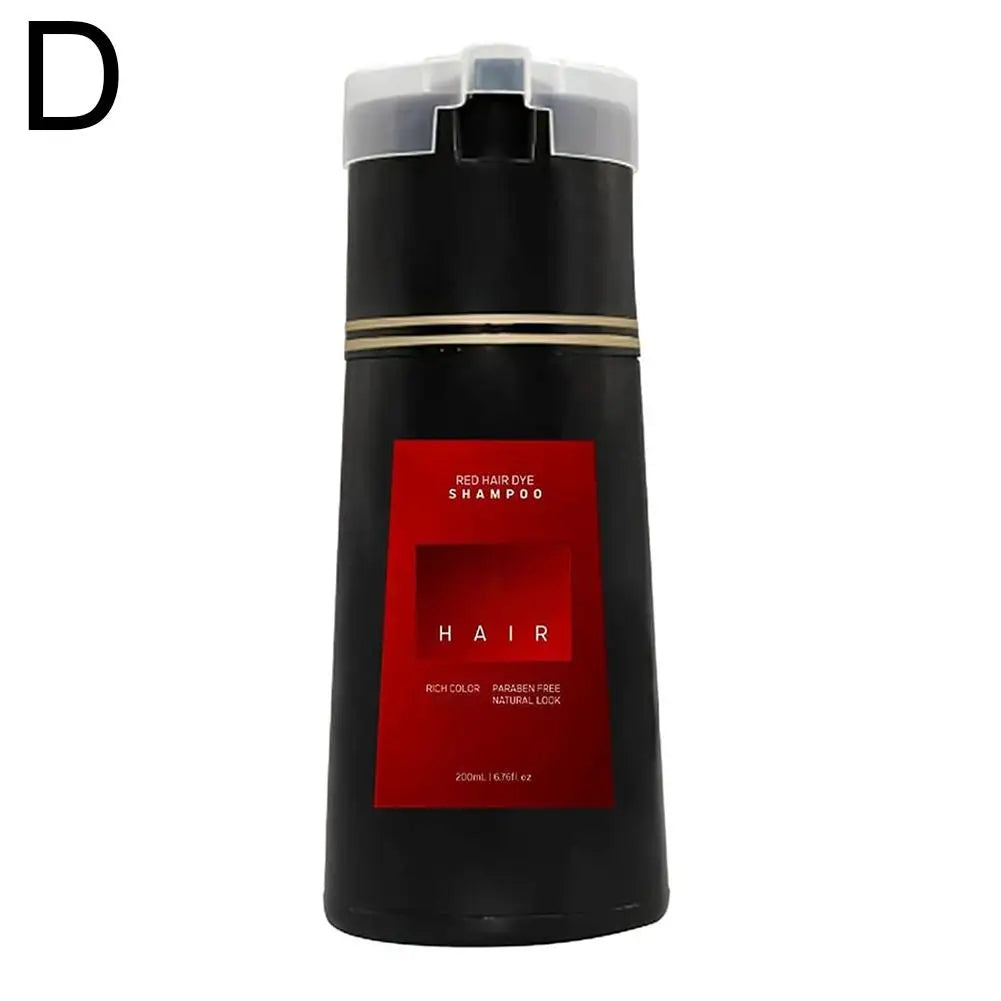 200ML Instant Hair Color Shampoo for Gray Hair Coverage