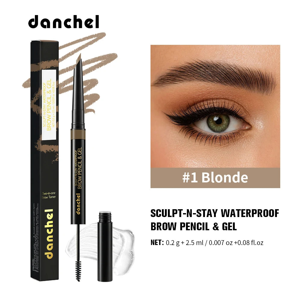 2-in-1 Waterproof Eyebrow Pencil and Sculpting Gel