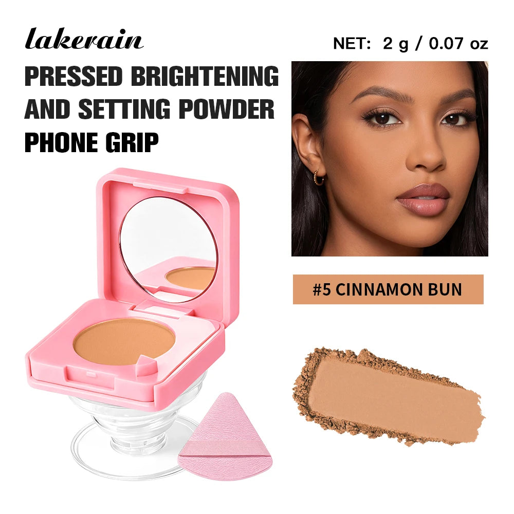 Matte Finish Oil-Control Pressed Powder with Mirror - 25