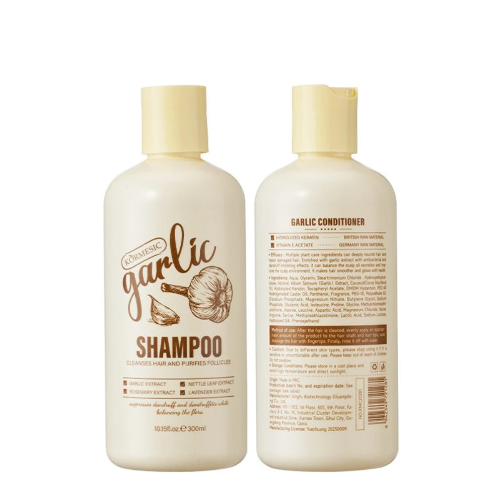 Kormesic Garlic Shampoo Anti Dandruff Scalp Cleansing Treatment 300ml - 6