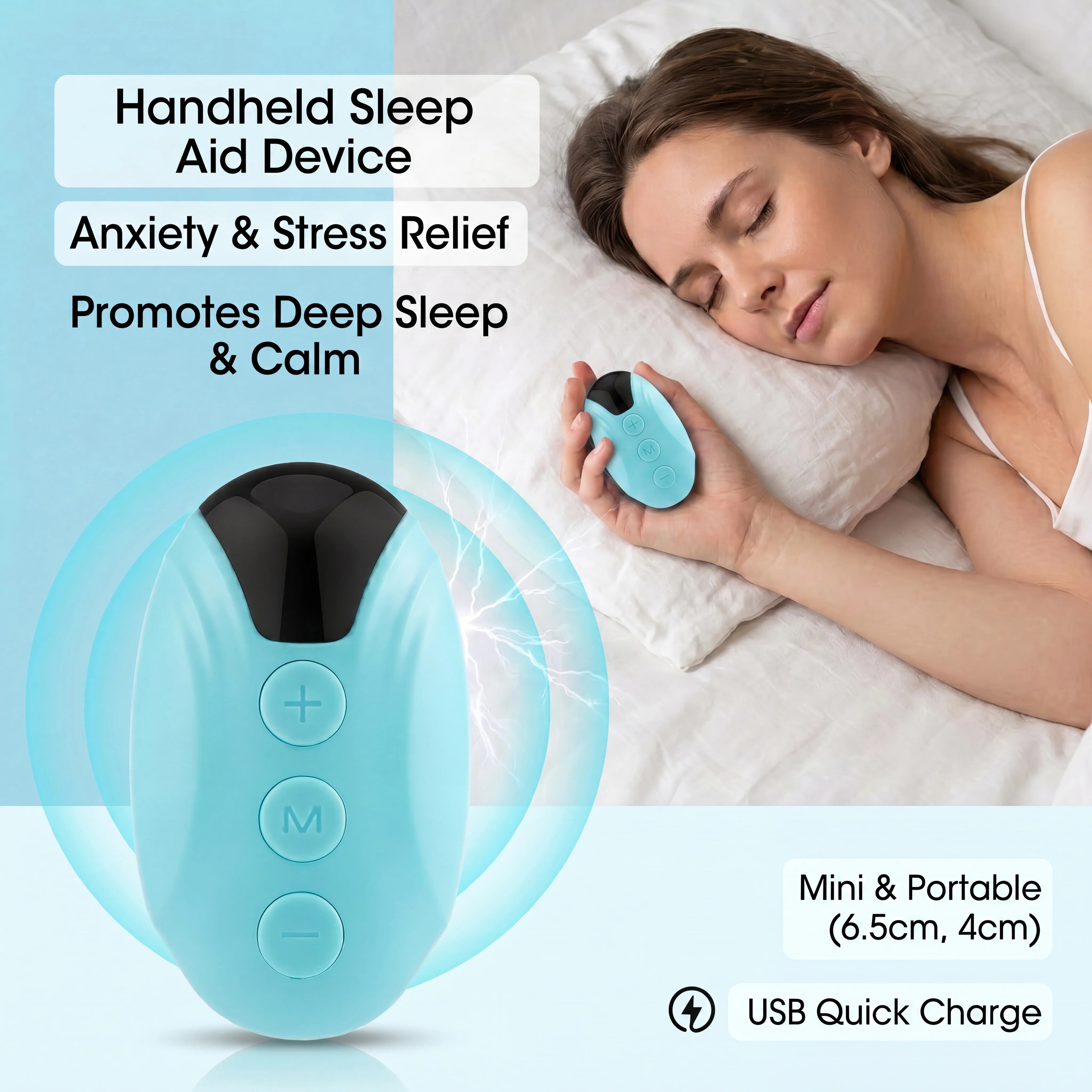 Handheld Sleep Aid and Anxiety Relief Device - 1