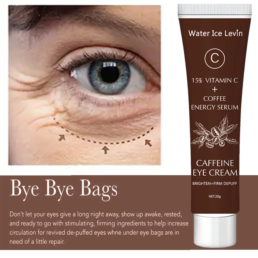Caffeine Eye Cream 15% Vitamin C Dark Circle Remover and Firming Serum - 12