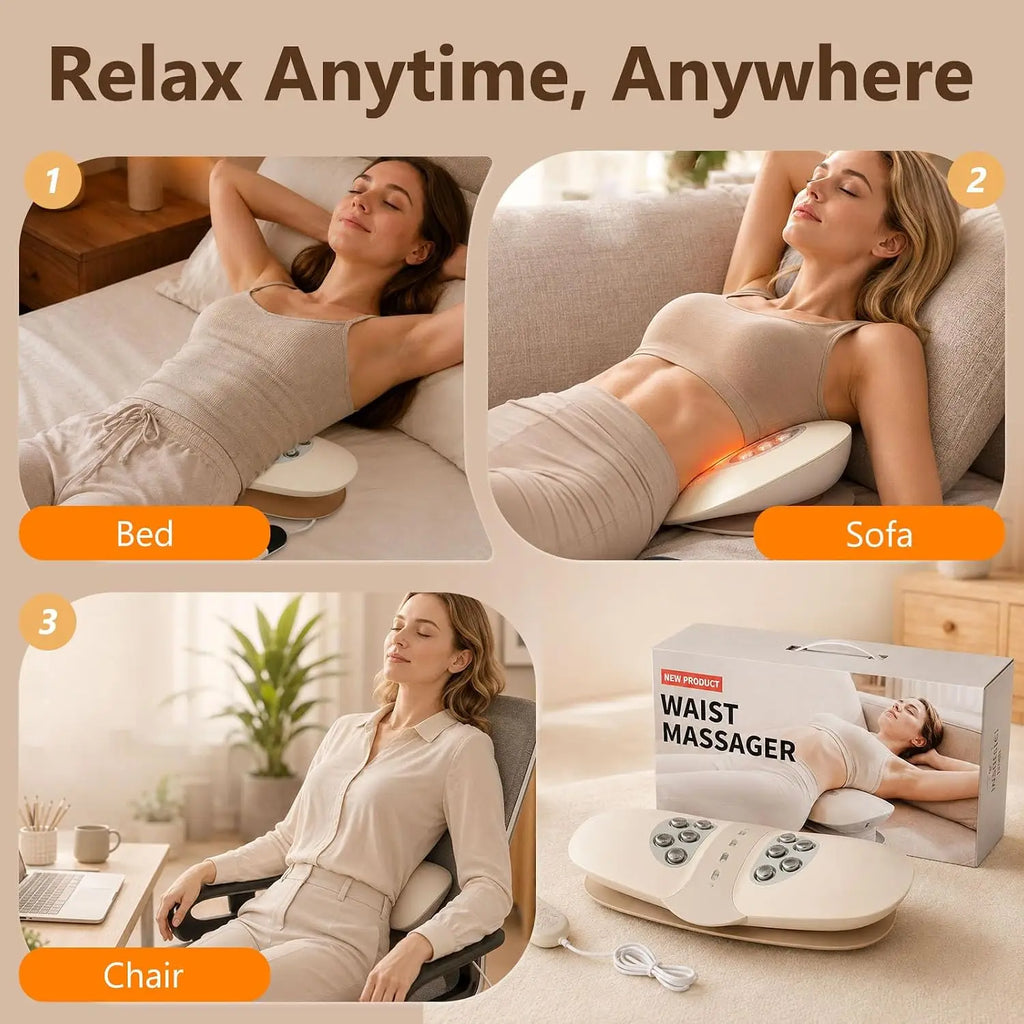 Electric Lumbar Traction and Back Massage Stretcher