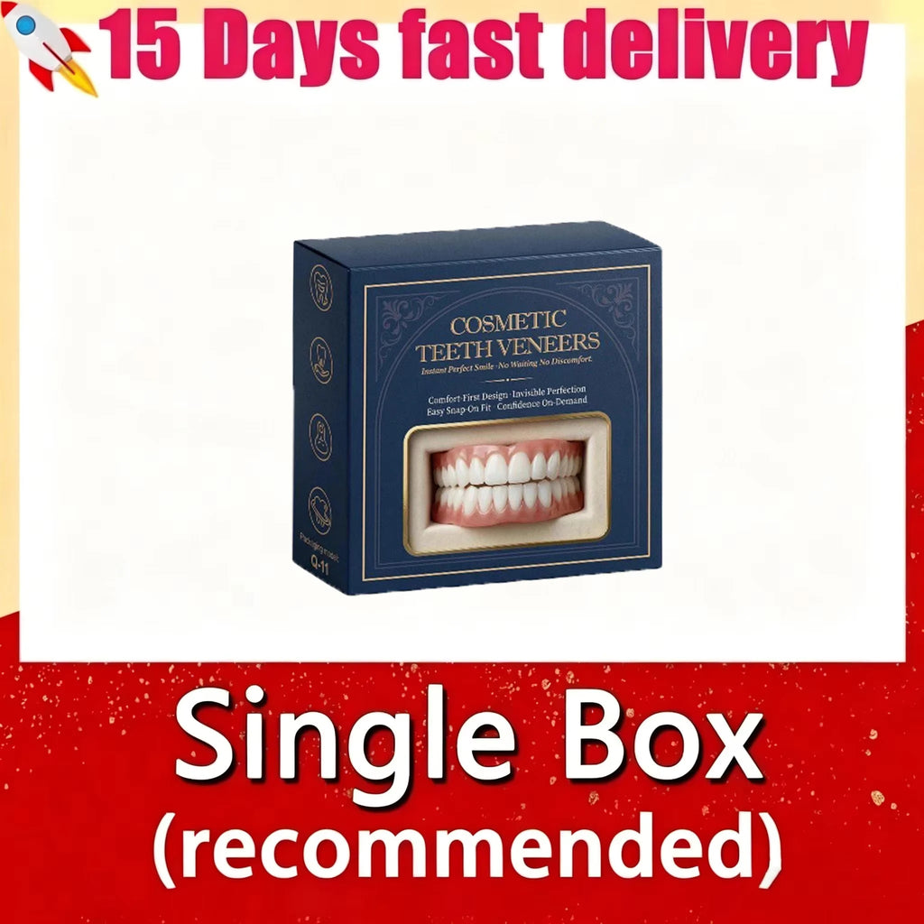 Full Mouth Cosmetic Denture Set with Storage Case