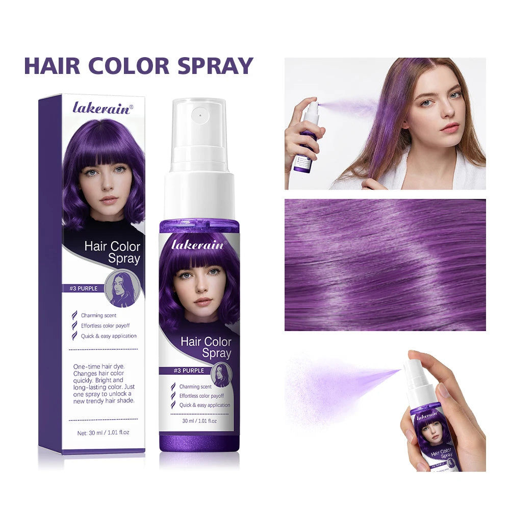 Temporary Hair Color Spray for Instant Styling - 1
