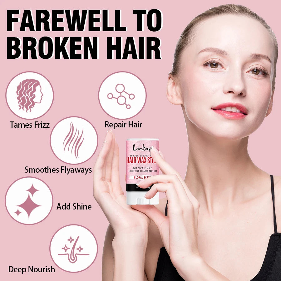 Floral Scent Hair Wax Stick for Smoothing Frizz and Flyaways 16g