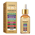 YUITIKUE 10-in-1 Castor Seed Hair Oil Rosemary Biotin Nourishing Serum