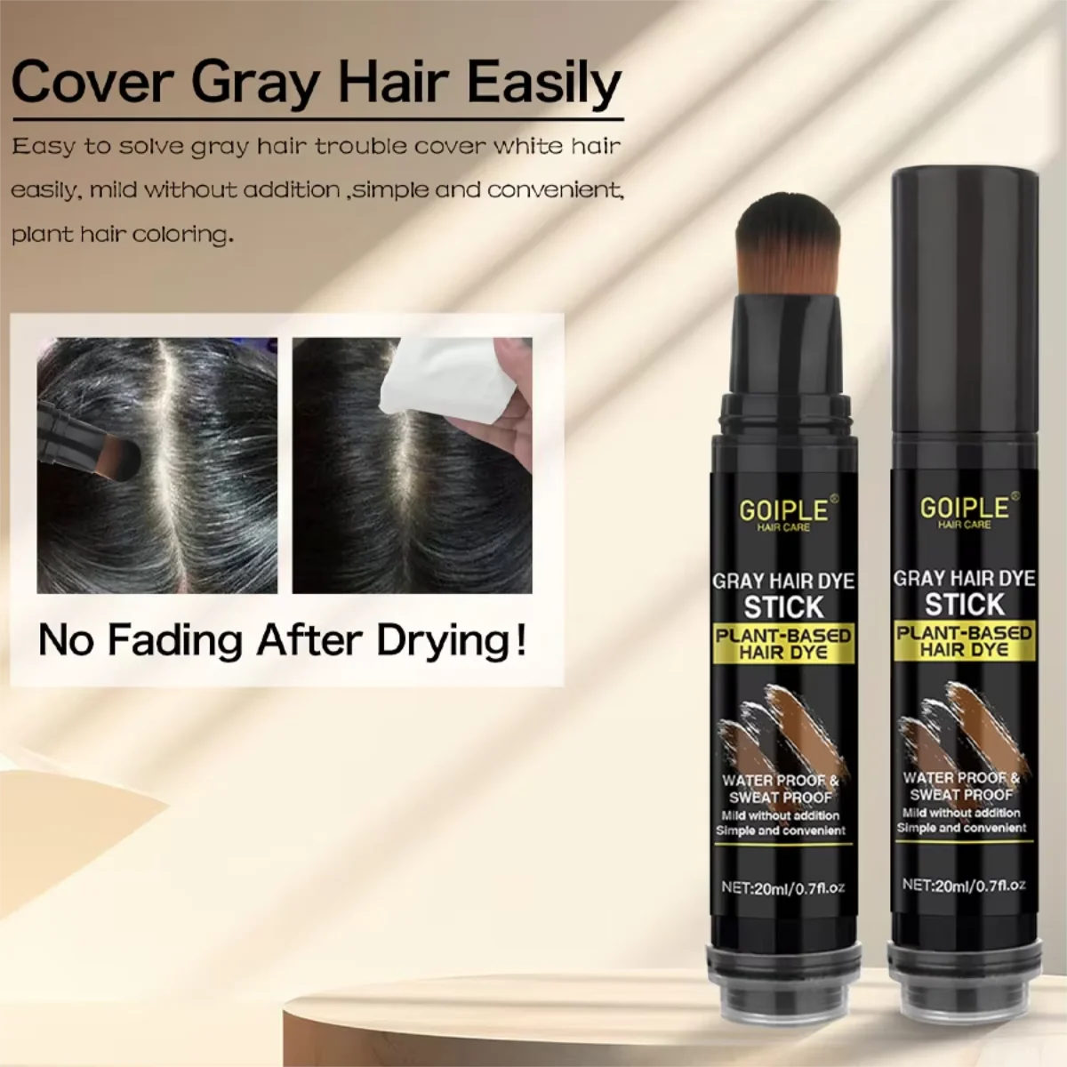 Goiple Hair Root Touch Up Set Instant Gray Coverage Shadow Powder