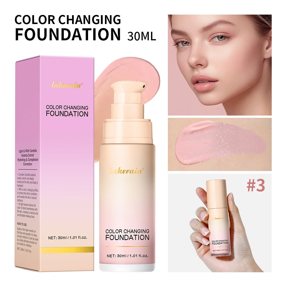 Color Changing Liquid Foundation for Flawless Radiant Skin