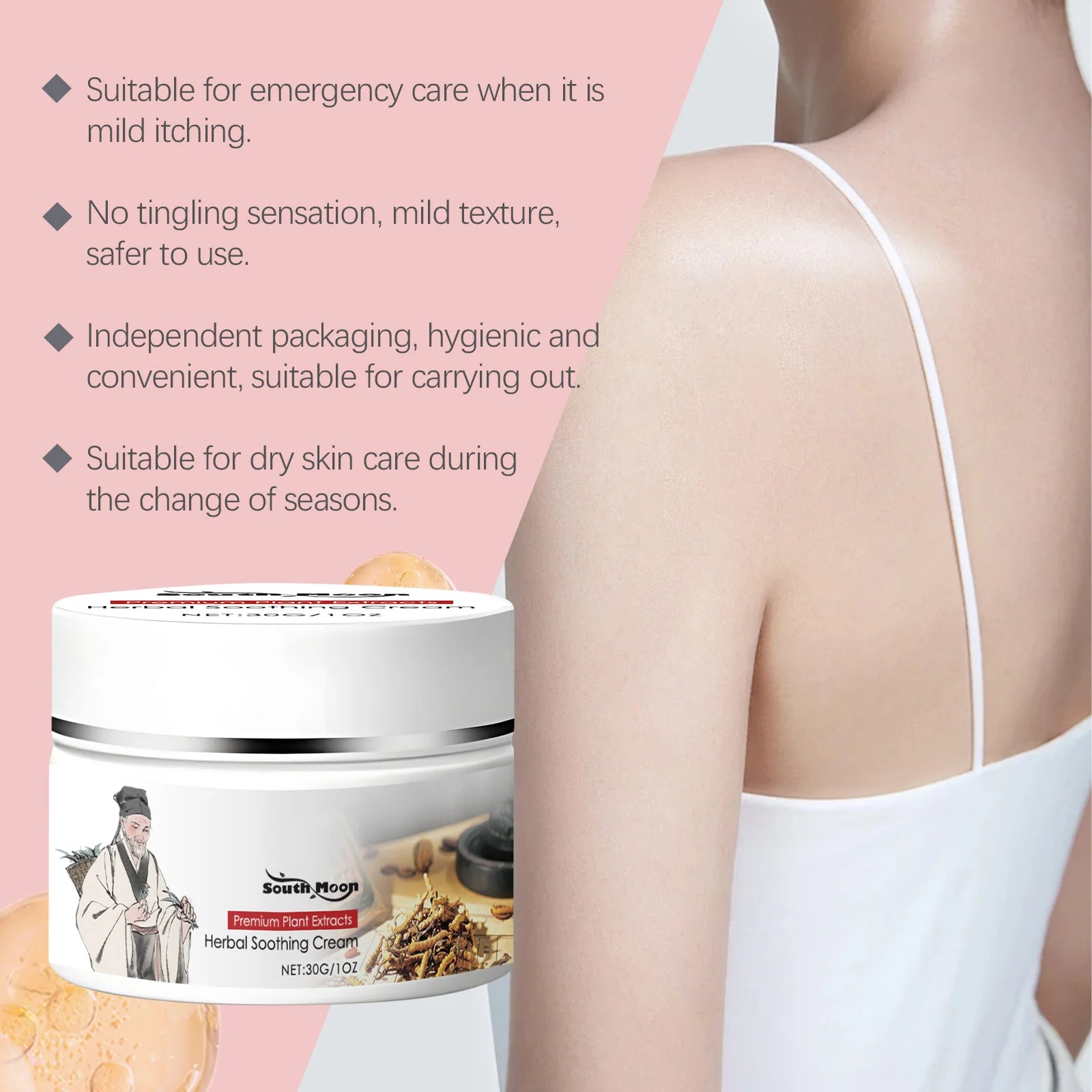 Herbal Soothing Skin Relief Cream for Dryness and Irritation - 14