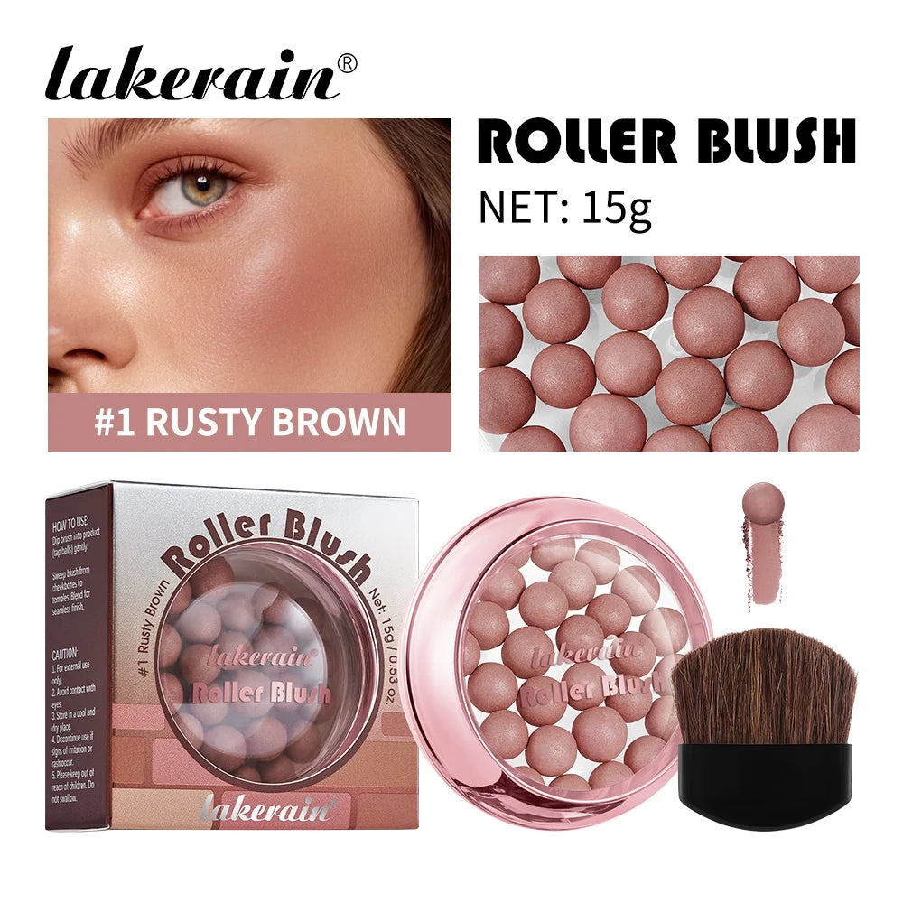 Shimmering Spherical Blush Powder Beads - 25
