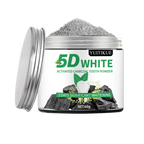 5D White Activated Charcoal Tooth Powder Natural Teeth Whitener 60g