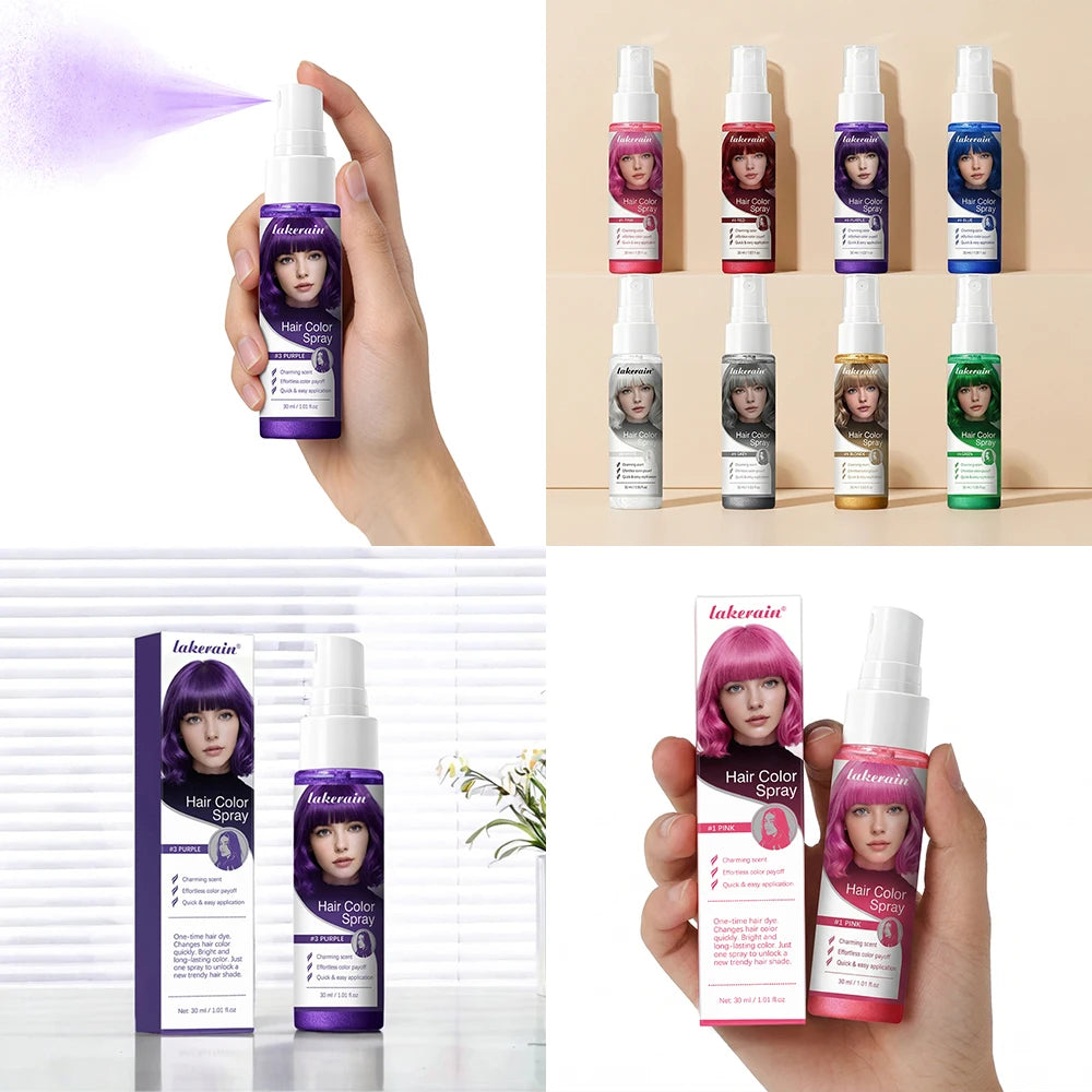Temporary Hair Color Spray for Instant Styling
