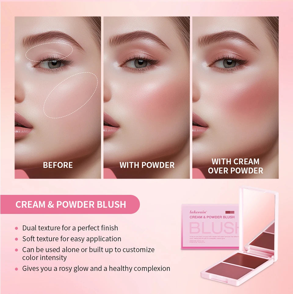 2-in-1 Cream and Powder Blush Palette