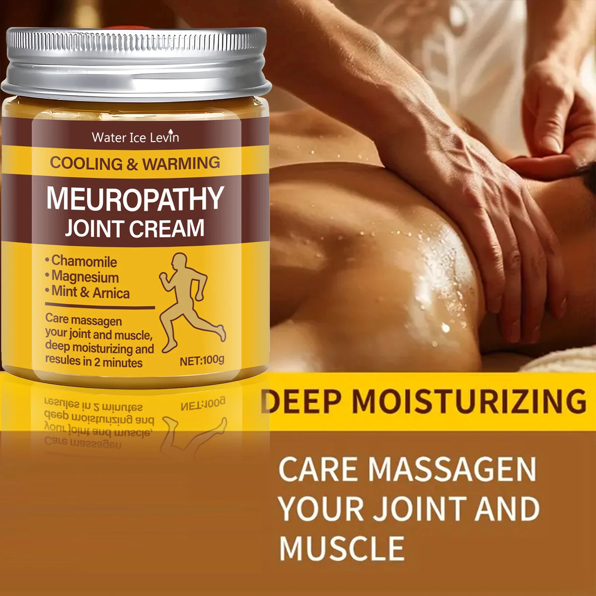 Meuropathy Joint Cream Magnesium Arnica Muscle and Joint Relief 100g