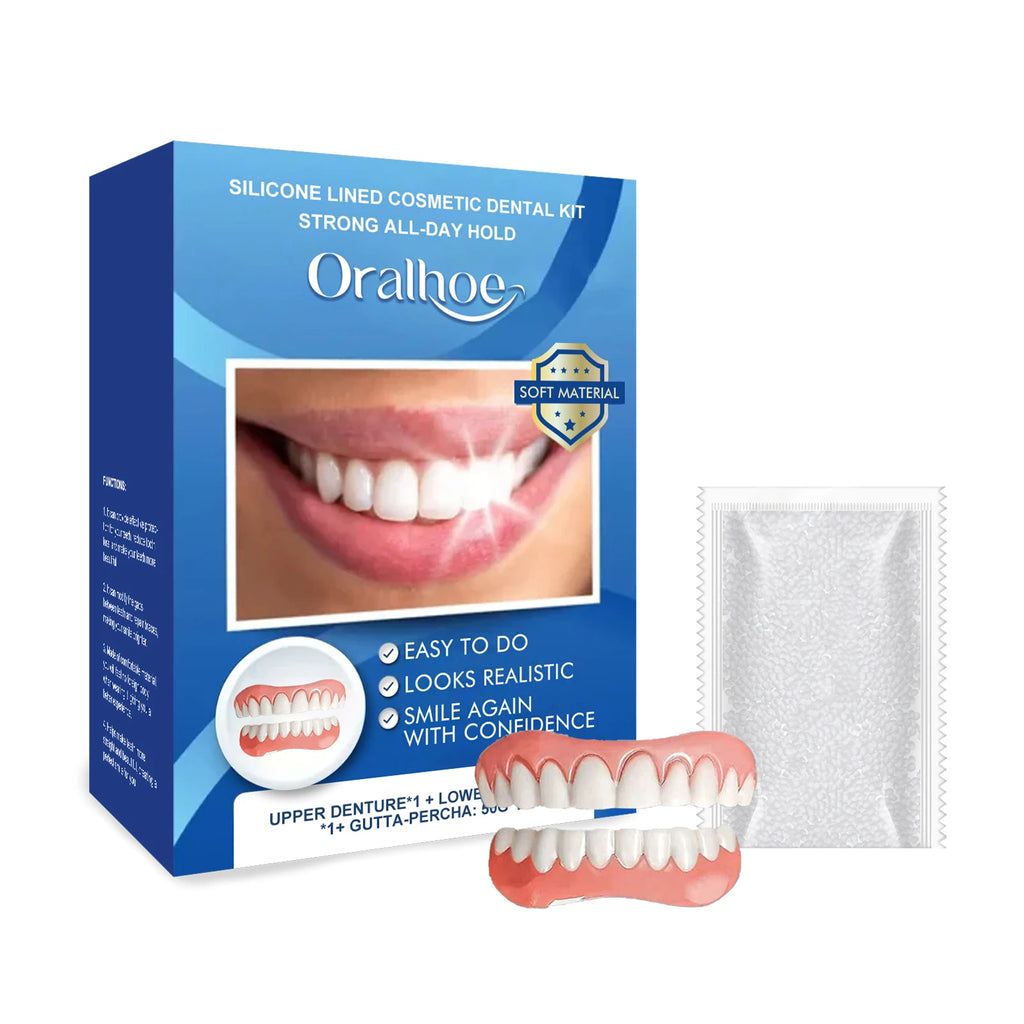 Comfort Fit Silicone Denture Set for Instant Smile Enhancement