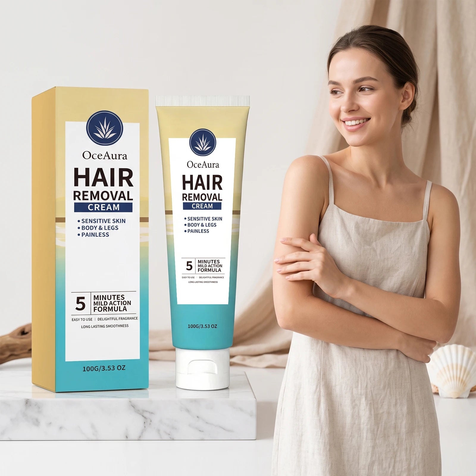 Painless Hair Removal Cream for Sensitive Skin - 3