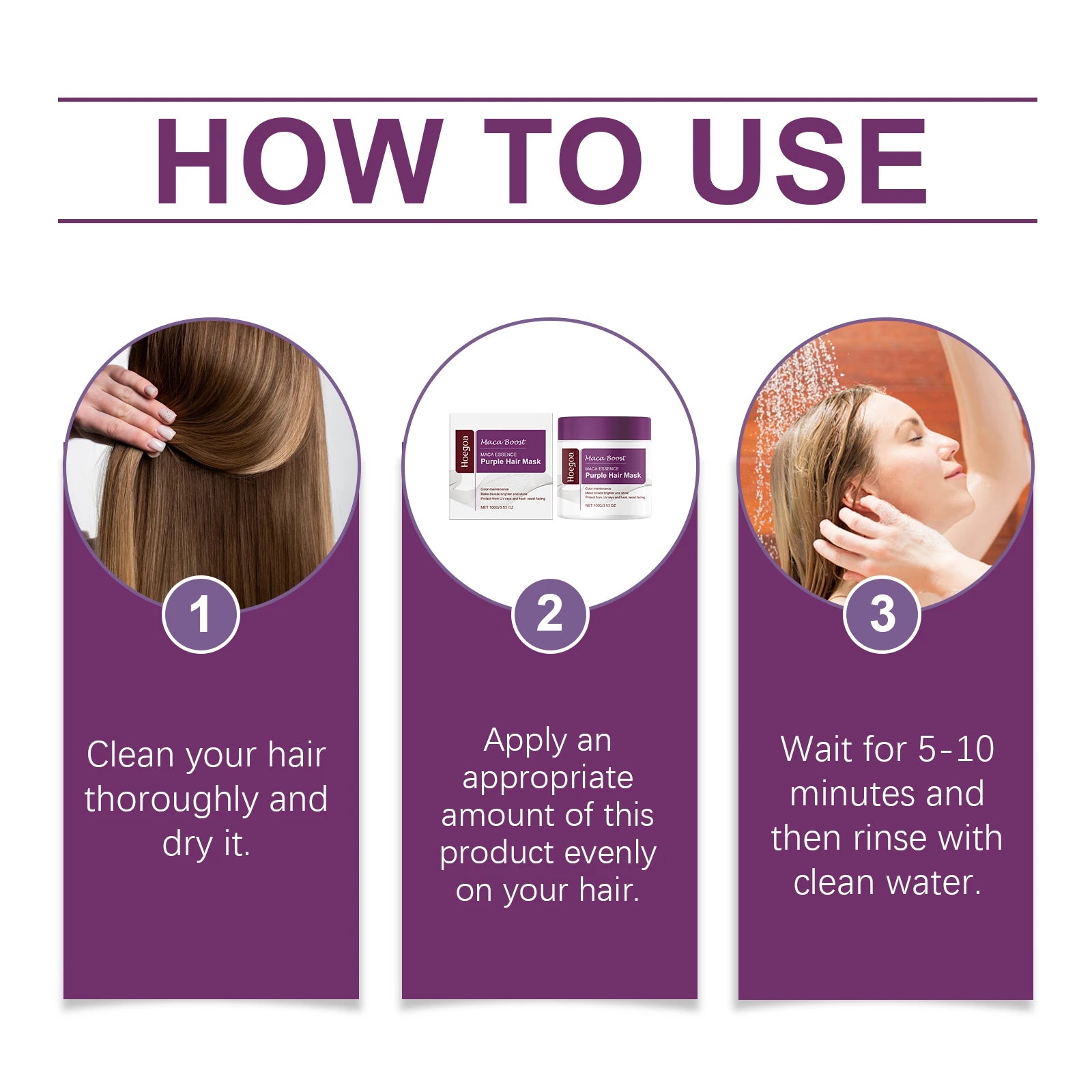 Purple Hair Mask and Shampoo Set for Color Protection - 13