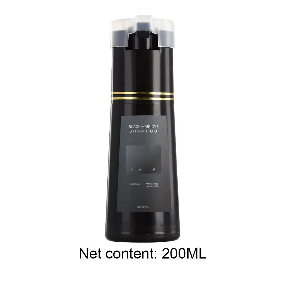 200ML Instant Hair Color Shampoo for Gray Hair Coverage