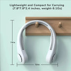 Portable Bladeless Neck Fan Rechargeable Hands Free Personal Cooler