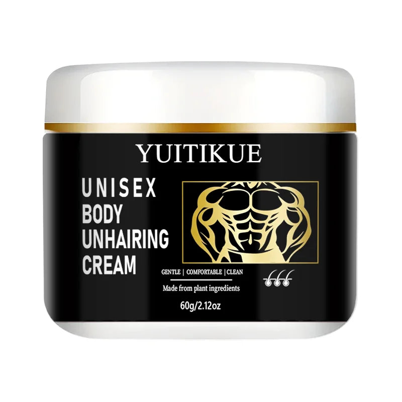 YUITIKUE Unisex Hair Remover Cream Gentle Body Depilatory 60g - 7