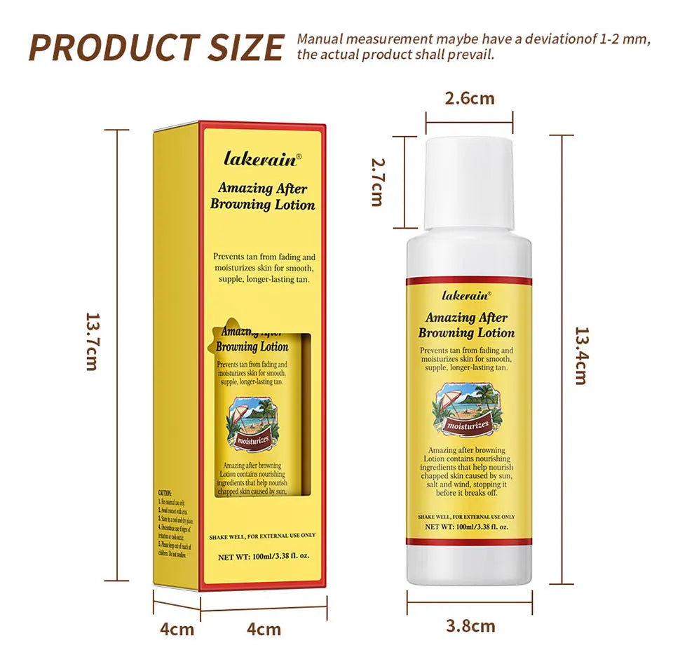 Sunless Tanning Body Lotion for Deep Bronze Glow