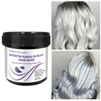 Keratin Purple and Blue Hair Mask for Removing Yellow and Orange Tones