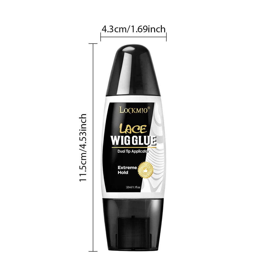 Lace Wig Glue Adhesive and Remover Set with Dual Ended Applicator