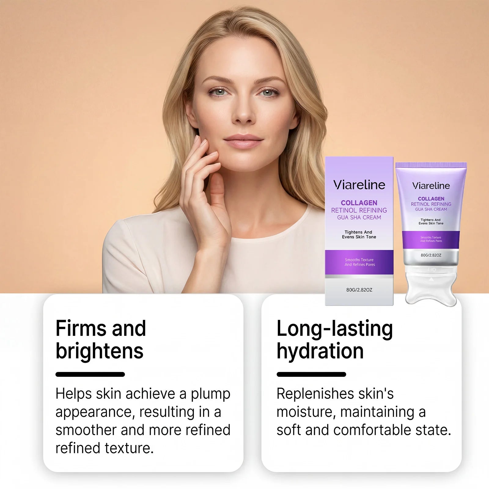 Collagen Retinol Sculpting Gua Sha Facial Cream - 10