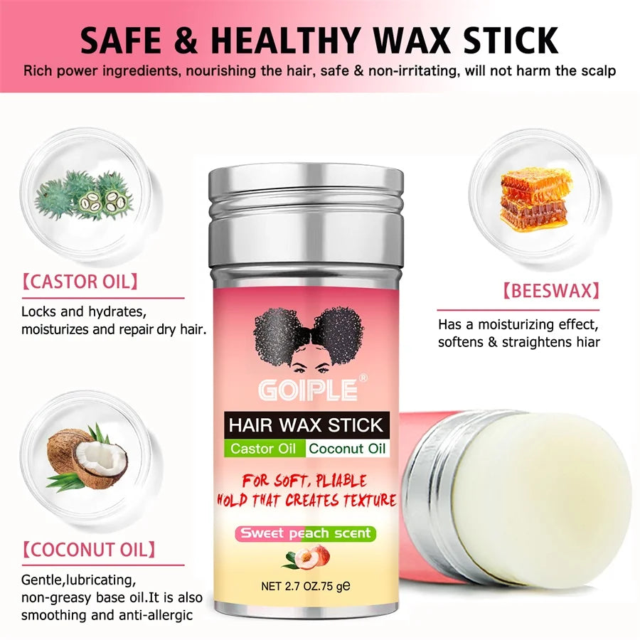 Goiple Hair Wax Stick Set for Wig Styling and Edge Control