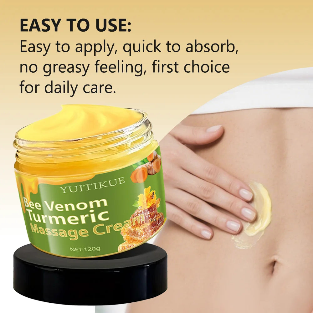 YUITIKUE Bee Venom Turmeric Firming Cream Body Moisturizer 120g