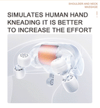 Wireless 6D Deep Tissue Neck and Shoulder Massager with Heat
