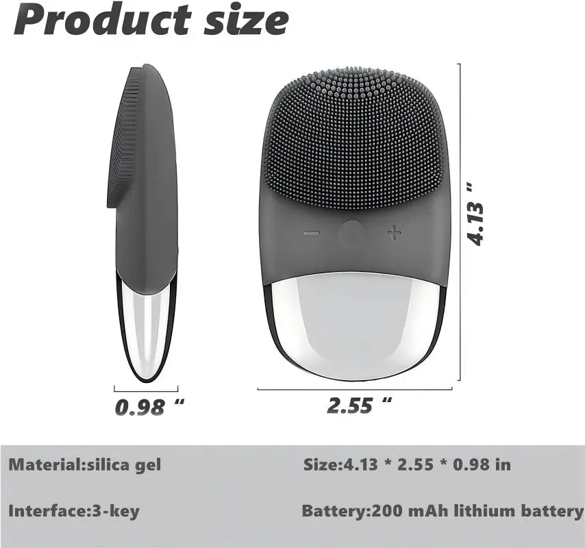 Electric Silicone Facial Cleansing Brush and Face Massager