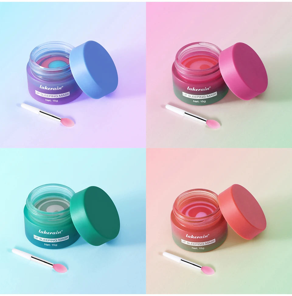 Dual-Color Hydrating Lip Sleeping Mask for Dry Lips
