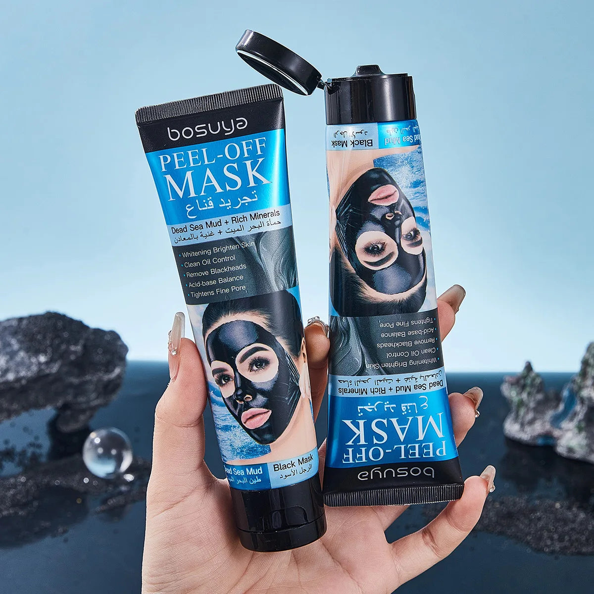 Bosuya Dead Sea Mud Peel Off Mask Deep Pore Cleansing Blackhead Remover - 18