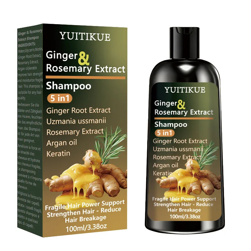 Ginger and Rosemary 5 in 1 Hair Strengthening Shampoo 100ml