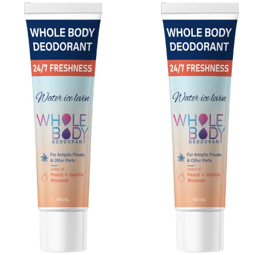 Whole Body Deodorant Cream for Odor Control and Freshness Peach Vanilla - 7