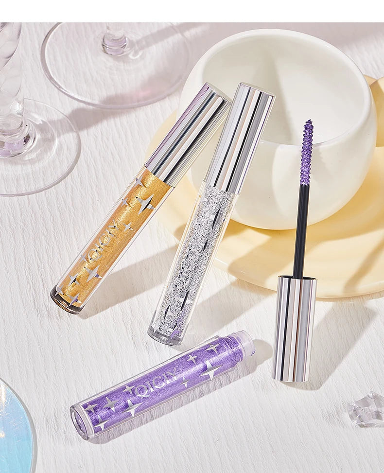 Glitter Mascara Waterproof Shiny Lash Enhancer for Party Makeup - 21