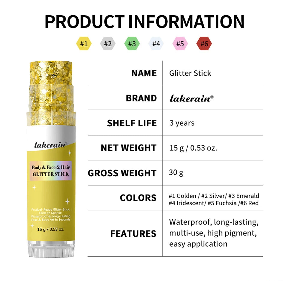 Glitter Shimmer Stick for Face and Body - 18