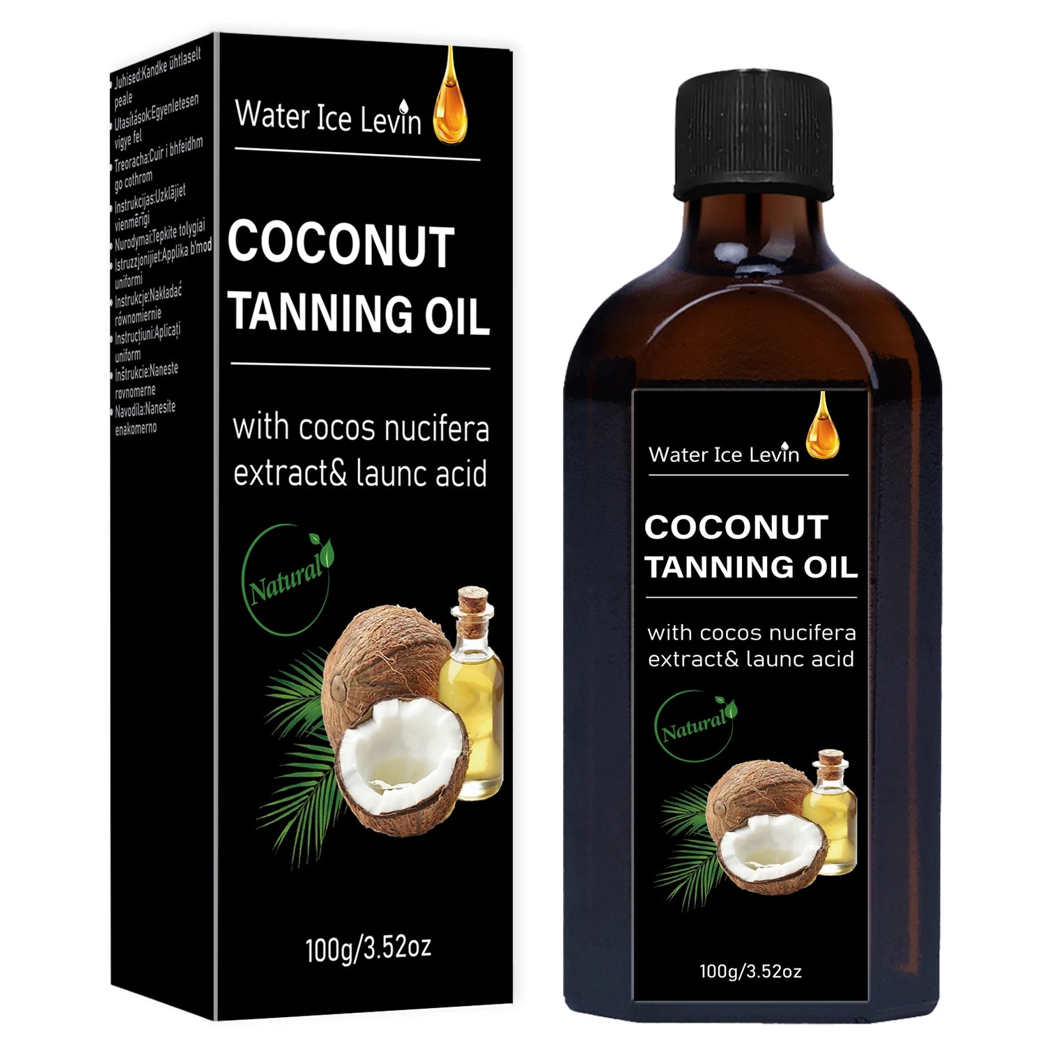 Coconut Tanning Oil Natural Moisturizing Skin Care Body Oil 100ml - 13