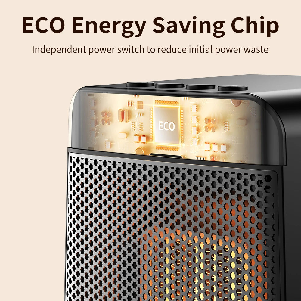 Portable Electric Space Heater with Flame Effect - 16