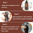 YUITIKUE Light Brown Hair Dye Shampoo 3-in-1 Gray Coverage 100ml