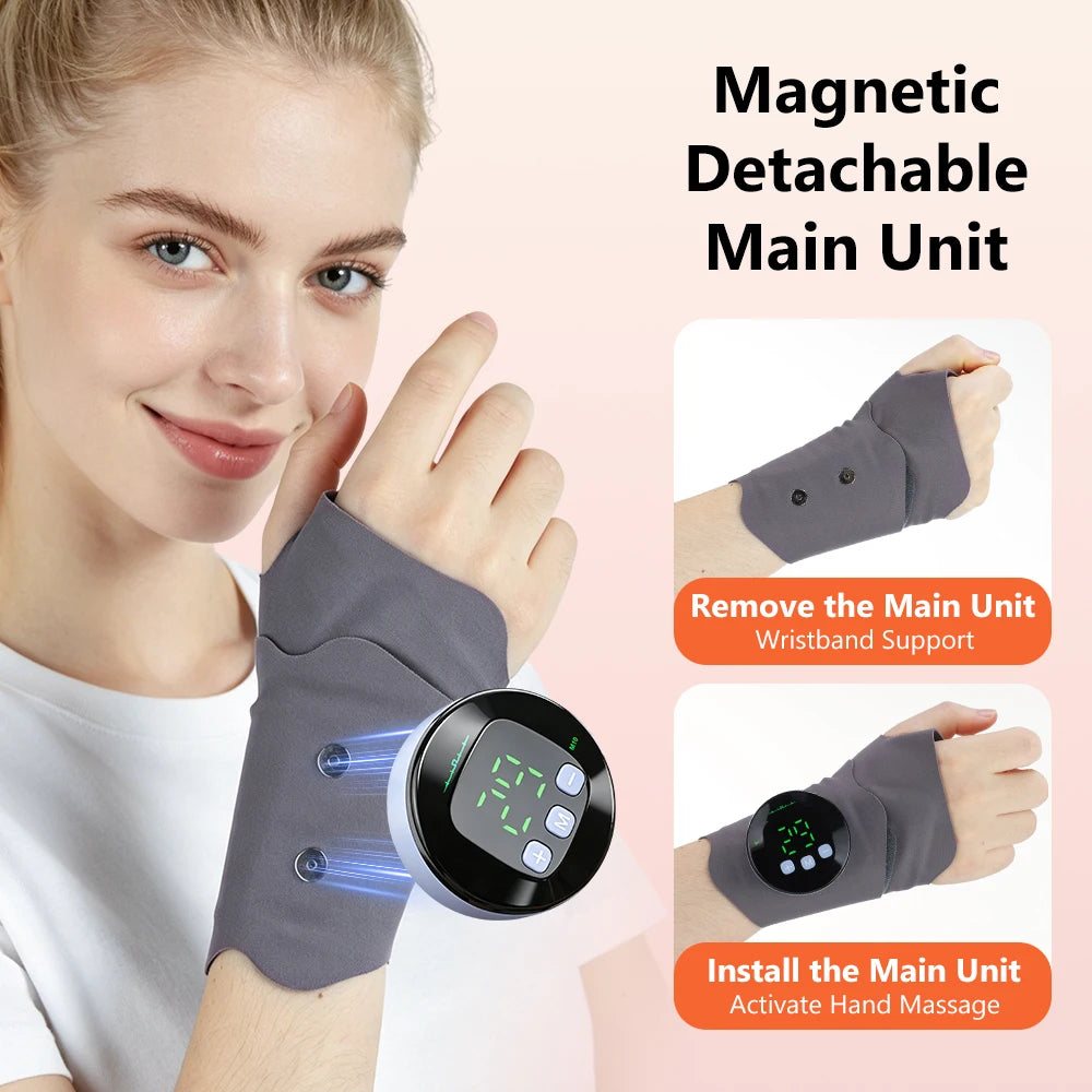 Electric Microcurrent Wrist Massager for Pain Relief