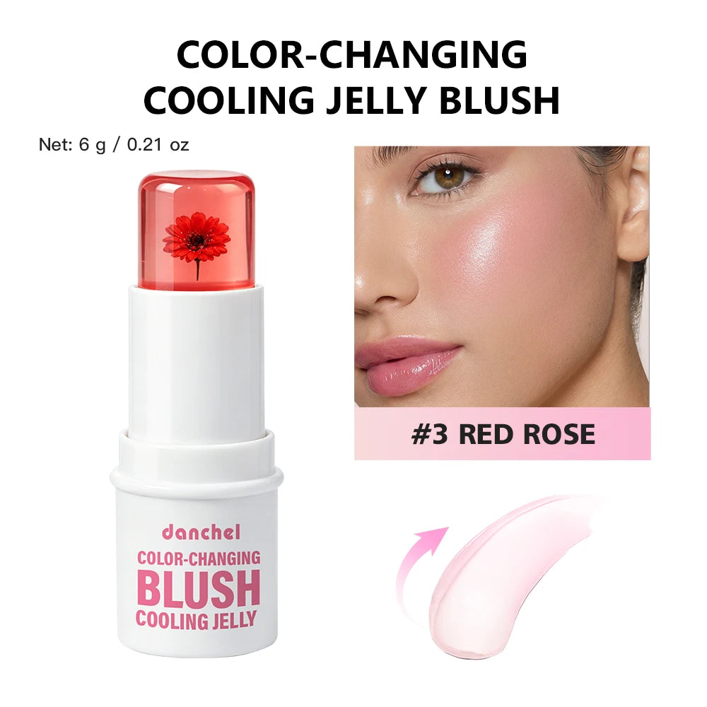 pH-Adaptive Color-Changing Jelly Blush for Lips and Cheeks - 22