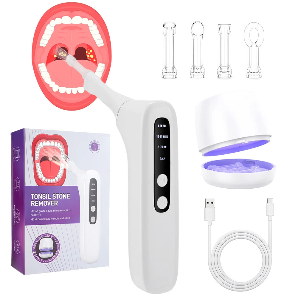 Portable Electric Tonsil Stone Remover with LED Light - 13
