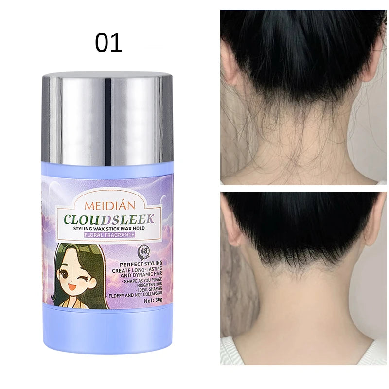 Meidian Hair Wax Stick Long Lasting Flyaway Tamer for Sleek Hairstyles