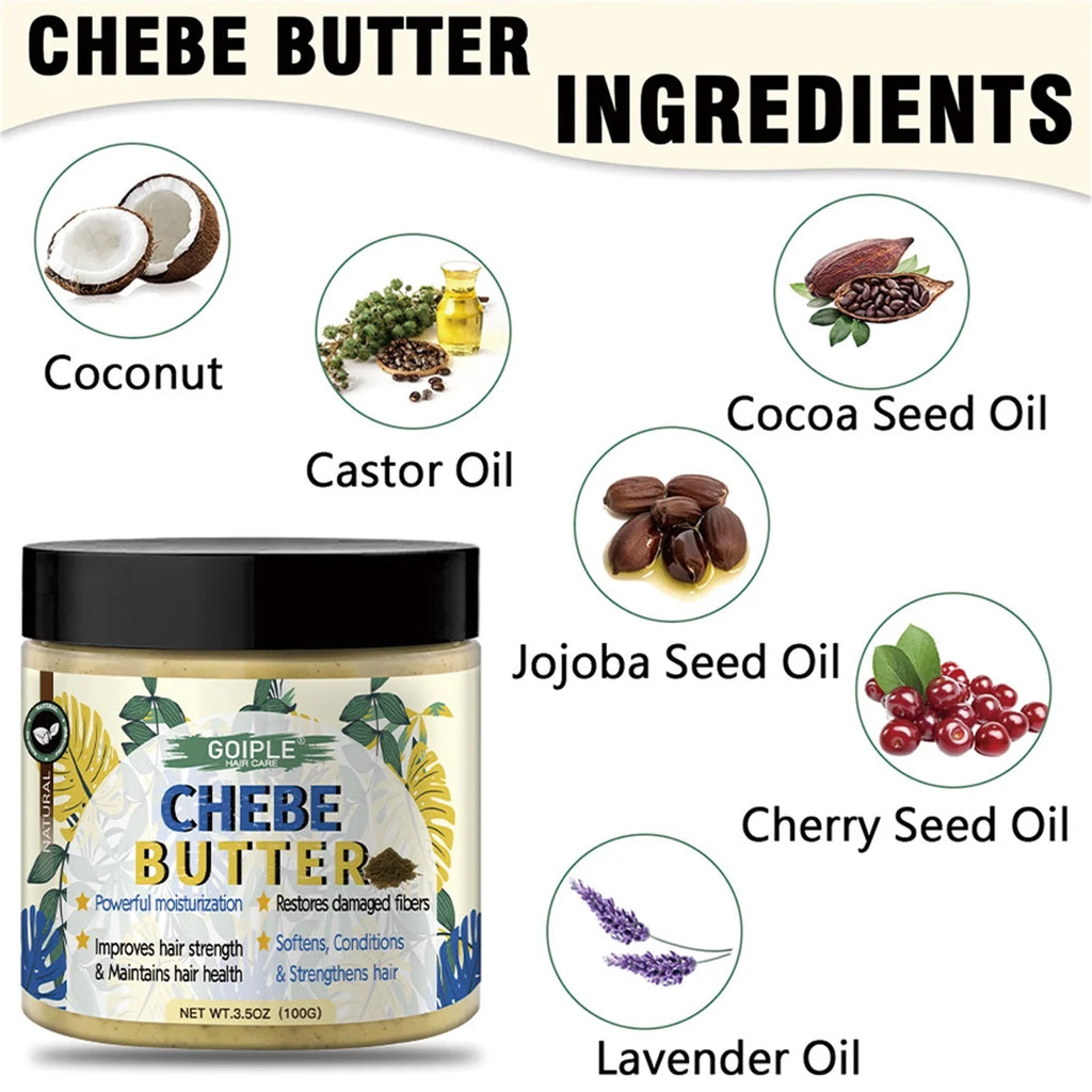 Goiple Chebe Hair Care Set Moisturizing Growth Oil and Curl Cream