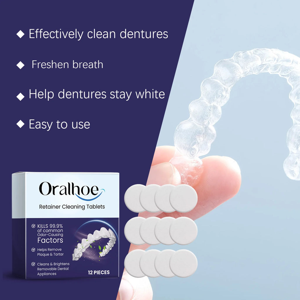 Effervescent Denture and Retainer Cleaning Tablets