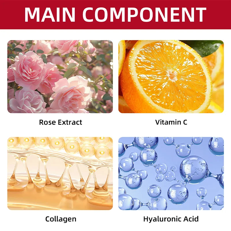 YUITIKUE Rose Pink Vita Mask 60g Collagen Vitamin C Face Treatment